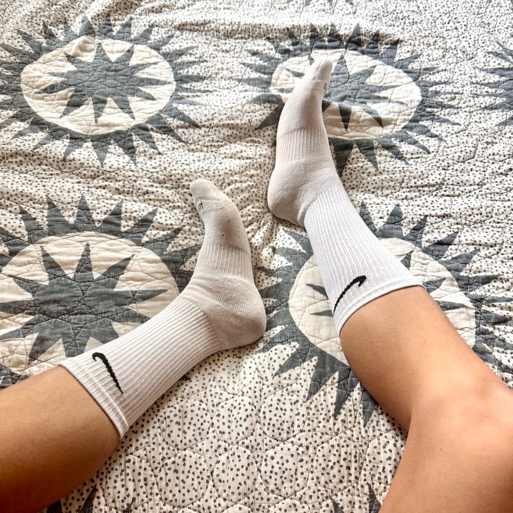 Nike White Crew Socks